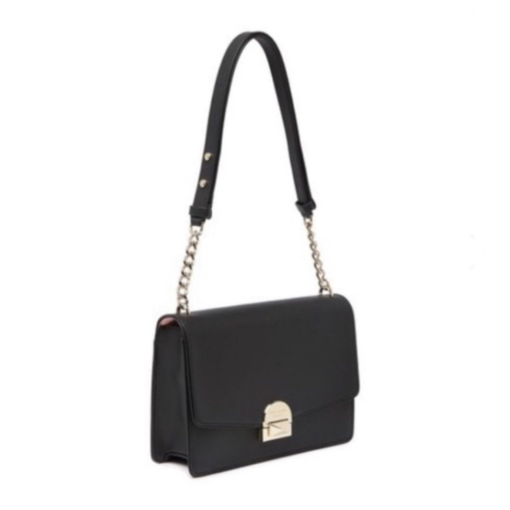 NWT KATE SPADE NEW YORK LEATHER SHOULDER BAG - Picture 3 of 4